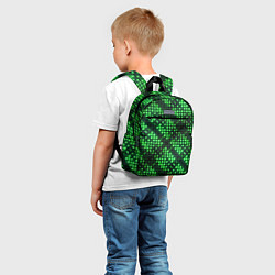 Детский рюкзак Яркие зеленые точки, цвет: 3D-принт — фото 2