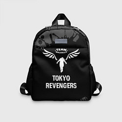 Детский рюкзак Tokyo Revengers glitch на темном фоне, цвет: 3D-принт