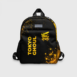 Детский рюкзак Tokyo Ghoul - gold gradient: надпись, символ, цвет: 3D-принт