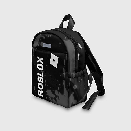 Детский рюкзак Roblox glitch на темном фоне: надпись, символ / 3D-принт – фото 3