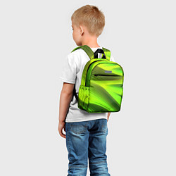 Детский рюкзак Светлый зеленый абстрактный фон, цвет: 3D-принт — фото 2