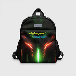 Детский рюкзак Киберпанк 2077 призрачная свобода зеленое свечение, цвет: 3D-принт