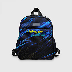 Детский рюкзак Black blue cyberpunk phantom liberty, цвет: 3D-принт