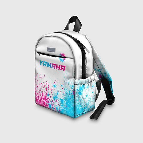 Детский рюкзак Yamaha neon gradient style: символ сверху / 3D-принт – фото 3
