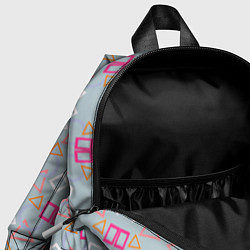 Детский рюкзак Калейдоскоп фигур, цвет: 3D-принт — фото 2