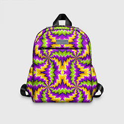 Детский рюкзак Красочная иллюзия вращения, цвет: 3D-принт
