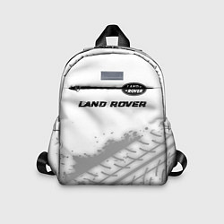 Детский рюкзак Land Rover speed на светлом фоне со следами шин: с