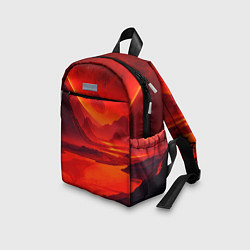 Детский рюкзак Лавовая планета, цвет: 3D-принт — фото 2