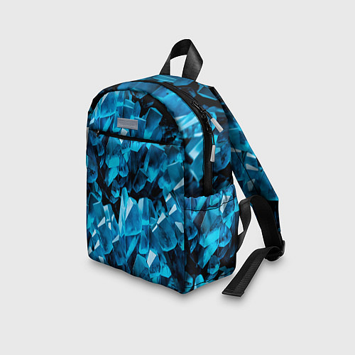 Детский рюкзак Кристаллическая текстура / 3D-принт – фото 3