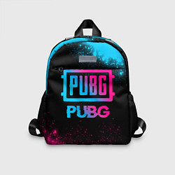 Детский рюкзак PUBG - neon gradient, цвет: 3D-принт