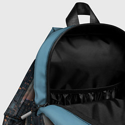 Детский рюкзак Утренний город с небоскребами, цвет: 3D-принт — фото 2