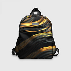 Детский рюкзак Золотистые волны, цвет: 3D-принт