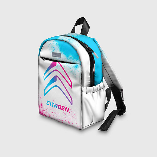 Детский рюкзак Citroen neon gradient style / 3D-принт – фото 3