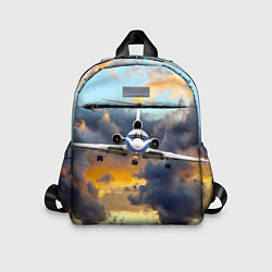 Детский рюкзак Ту-154 Суровый закат, цвет: 3D-принт