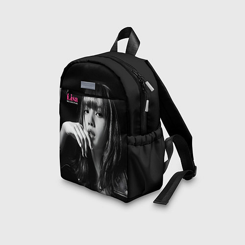 Детский рюкзак Blackpink Lisa in leather jacket / 3D-принт – фото 3