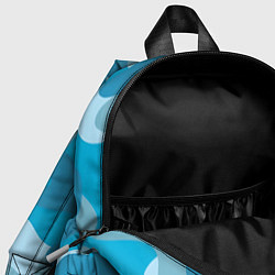 Детский рюкзак Камуфляж военный синий, цвет: 3D-принт — фото 2