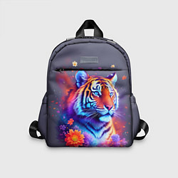 Детский рюкзак Тигр и краски - нейросеть, цвет: 3D-принт