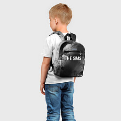 Детский рюкзак The Sims glitch на темном фоне: символ сверху, цвет: 3D-принт — фото 2