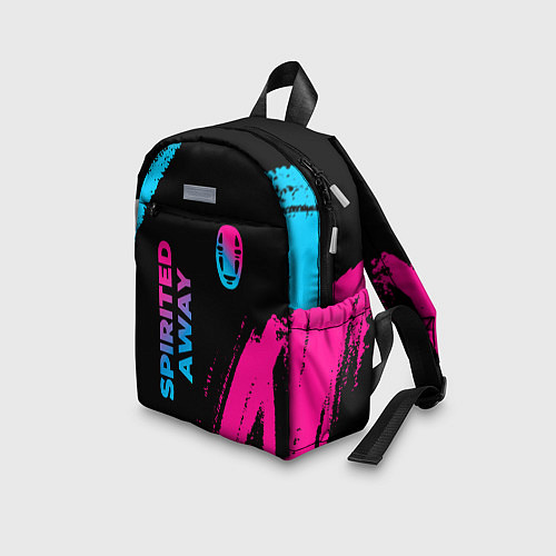 Детский рюкзак Spirited Away - neon gradient: надпись, символ / 3D-принт – фото 3