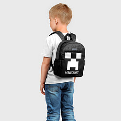 Детский рюкзак Minecraft glitch на темном фоне, цвет: 3D-принт — фото 2