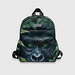 Детский рюкзак Крупная морда гориллы, цвет: 3D-принт