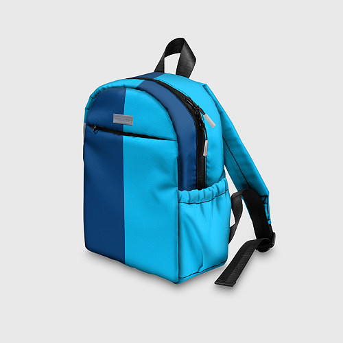 Детский рюкзак Двуцветный синий / 3D-принт – фото 3