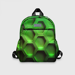 Детский рюкзак Объемные зеленые соты
