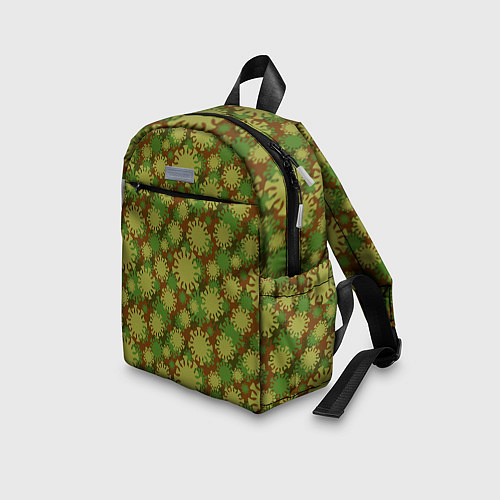 Детский рюкзак Вирус - камуфляж / 3D-принт – фото 3