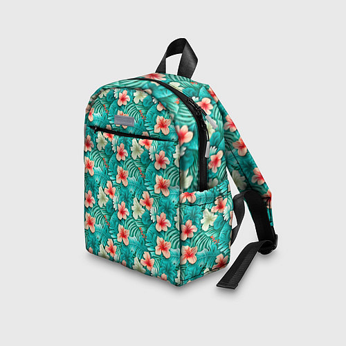 Детский рюкзак Летние цветочки паттерн / 3D-принт – фото 3