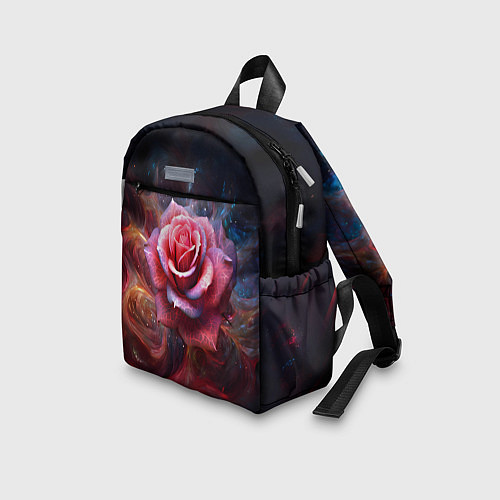 Детский рюкзак Алая космическая роза - Нейросеть / 3D-принт – фото 3