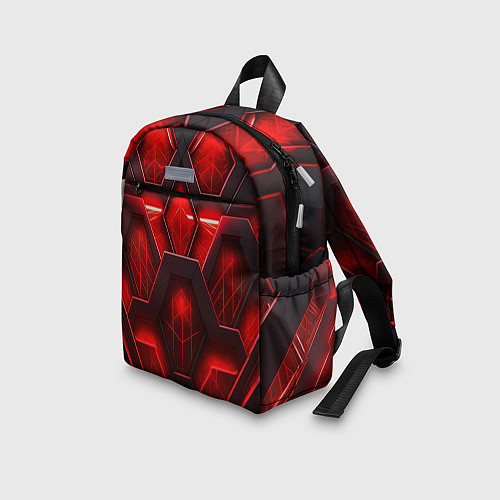 Детский рюкзак Red space abstract / 3D-принт – фото 3
