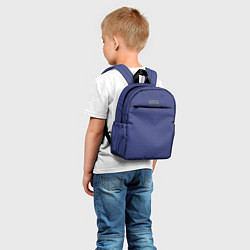 Детский рюкзак Мелкая синяя клетка, цвет: 3D-принт — фото 2