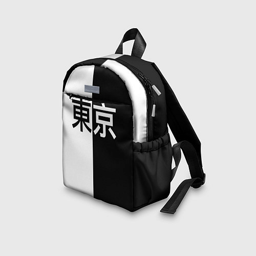 Детский рюкзак Tokyo - Иероглифы / 3D-принт – фото 3