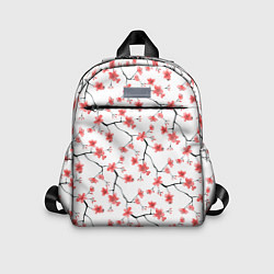 Детский рюкзак Акварельные цветы сакуры паттерн, цвет: 3D-принт