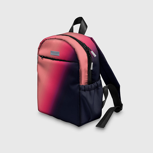 Детский рюкзак Градиент темно-розовый / 3D-принт – фото 3
