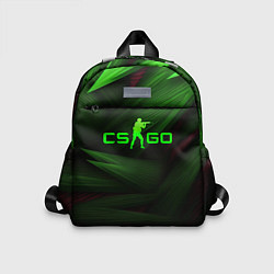 Детский рюкзак CS GO green logo, цвет: 3D-принт