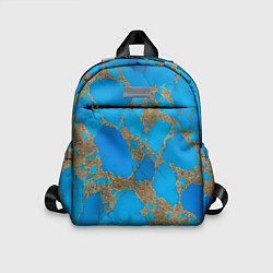 Детский рюкзак Голубая яшма, цвет: 3D-принт