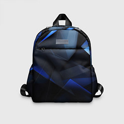 Детский рюкзак Черная и голубая текстура