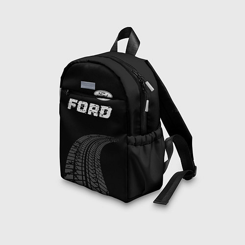Детский рюкзак Ford speed на темном фоне со следами шин: символ с / 3D-принт – фото 3