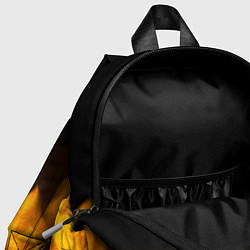 Детский рюкзак Quake - gold gradient: символ сверху, цвет: 3D-принт — фото 2