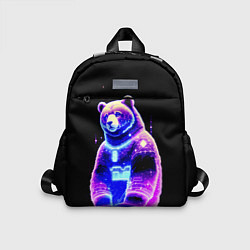 Детский рюкзак Космический светящийся мишка, цвет: 3D-принт