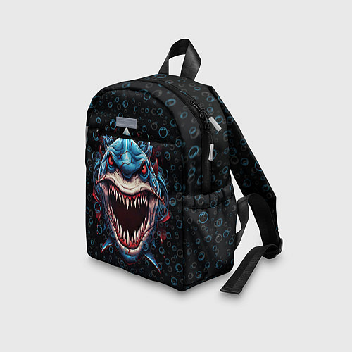 Детский рюкзак Evil shark / 3D-принт – фото 3