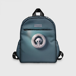 Детский рюкзак Забавный зеленоглазый пришелец, цвет: 3D-принт