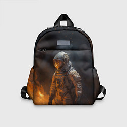 Детский рюкзак Огонь в космосе, цвет: 3D-принт