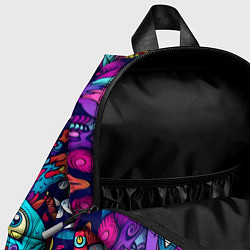 Детский рюкзак Кислотные монстры, цвет: 3D-принт — фото 2