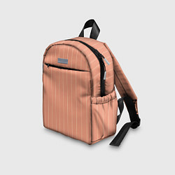 Детский рюкзак Светлый коралловый полосы, цвет: 3D-принт — фото 2