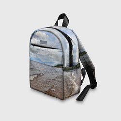 Детский рюкзак Волны на Ладожском озере, цвет: 3D-принт — фото 2