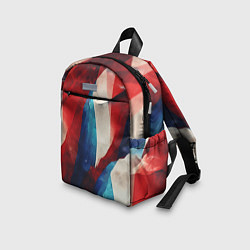 Детский рюкзак Абстракция в цветах флага РФ, цвет: 3D-принт — фото 2