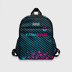 Детский рюкзак Yamaha - neon gradient: символ сверху, цвет: 3D-принт