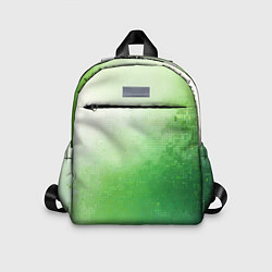 Детский рюкзак Зелёные пиксели, цвет: 3D-принт